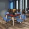 Regency Kahlo Square Table & Chair Sets, 42 W, 42 L, 29 H, Wood, Metal, Polypropylene Top, Cherry TPL4242CHCM44BE - alternate 4